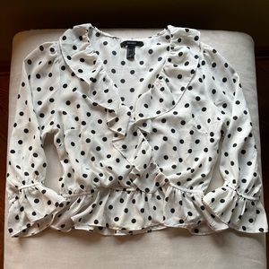 polka dot blouse